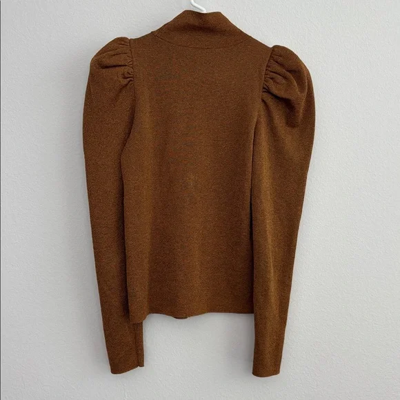 Alice + Olivia Issa Gathered Wool-blend Turtleneck - Picture 3 of 5